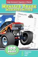 Daily Homework Organizer & Planner Monster Truck Homework Helper