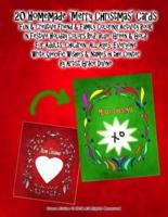 20 Homemade "Merry Christmas" Cards Fun & Creative Friend & Family Coloring Activity Book in Festive Holiday Colors Red, Blue, Green & Gold For Adults, Children, All Ages, Everyone