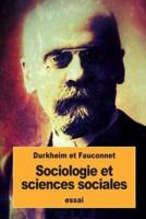 Sociologie Et Sciences Sociales