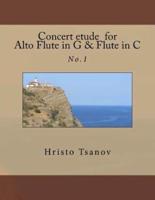 Concert Etude for Alto Flute in G and Flute in C