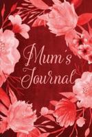 Chalkboard Journal - Mum's Journal (Red)