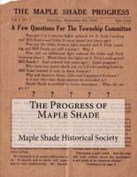 The Progress of Maple Shade