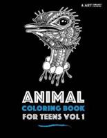 Animal Coloring Book For Teens Vol 1