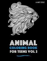 Animal Coloring Book For Teens Vol 2