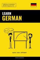 Learn German - Quick / Efficient / Simple: 2000 Key Vocabularies