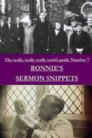 Ronnie's Sermon Snippets