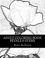 Adult Coloring Book Petals & Stems