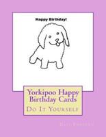 Yorkipoo Happy Birthday Cards