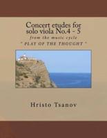 Concert Etudes for Solo Viola No.4 - 5