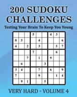 200 Sudoku Challenges - Very Hard - Volume 4