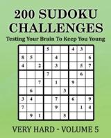 200 Sudoku Challenges - Very Hard - Volume 5