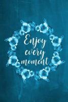 Chalkboard Journal - Enjoy Every Moment (Aqua)