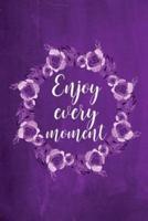 Chalkboard Journal - Enjoy Every Moment (Purple)