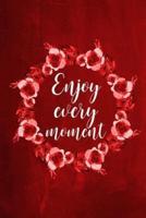 Chalkboard Journal - Enjoy Every Moment (Red)