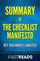 Summary of the Checklist Manifesto