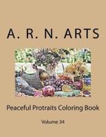 Peaceful Protraits Coloring Book