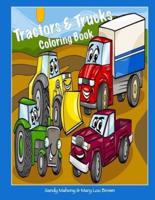 Tractors & Trucks Coloring Book