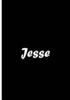 Jesse - Black Notebook / Journal / Extended Lined Pages / Soft Matte Cover