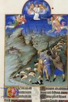 "The Annunciation to the Shepherds" by the Limbourg Brothers