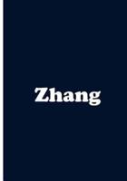 Zhang - Dark Blue Notebook / Journal / Extended Lined Pages / Soft Matte Cover