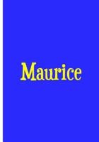 Maurice - Blue Personalized Notebook / Extended Lined Pages / Soft Matte Cover