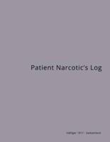 Patient Narcotic's Log