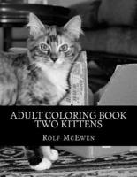 Adult Coloring Book - Two Kittens