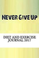 Diet and Exercise Journal 2017