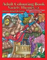 Adult Colouring Book Variety Themes #2
