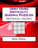 Very Hard Difficulty Sudoku Puzzles Volume 2