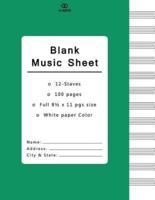 Blank Music Sheet