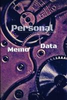 Personal Data Memo Notes Book Diary Blue