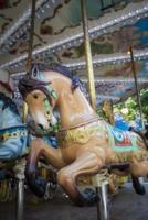 A Charming Wooden Horse on a Vintage Carousel in Paris France Journal