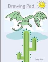 Blank Sketchbook, Flying Dragon Drawing Pad