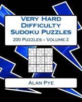 Very Hard Difficulty Sudoku Puzzles Volume 2