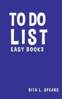 To Do List Easy Book3