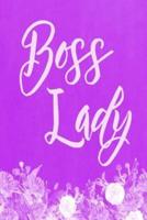 Pastel Chalkboard Journal - Boss Lady (Purple)