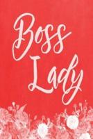 Pastel Chalkboard Journal - Boss Lady (Red)
