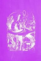 Alice in Wonderland Pastel Chalkboard Journal - Alice and the Caterpillar (Purple)