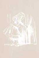Alice in Wonderland Pastel Chalkboard Journal - Alice and the Secret Door (Fawn)