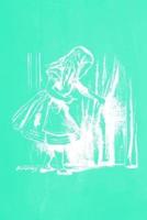 Alice in Wonderland Pastel Chalkboard Journal - Alice and the Secret Door (Green)