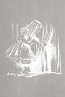 Alice in Wonderland Pastel Chalkboard Journal - Alice and the Secret Door (Grey)