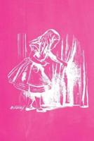 Alice in Wonderland Pastel Chalkboard Journal - Alice and the Secret Door (Pink)