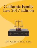 California Family Law 2017 Edition
