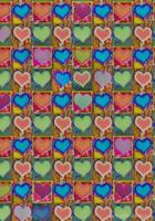 Multi Color Hearts Notebook