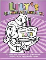 Lily's Birthday Coloring Book Kids Personalized Books