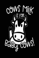 Cows Milk Is for Baby Cows