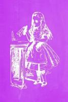 Alice in Wonderland Pastel Chalkboard Journal - Drink Me! (Purple)