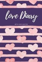 Love Diary With Love Quotes