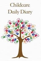 Childcare Daily Diary, Brown Hand Print Tree